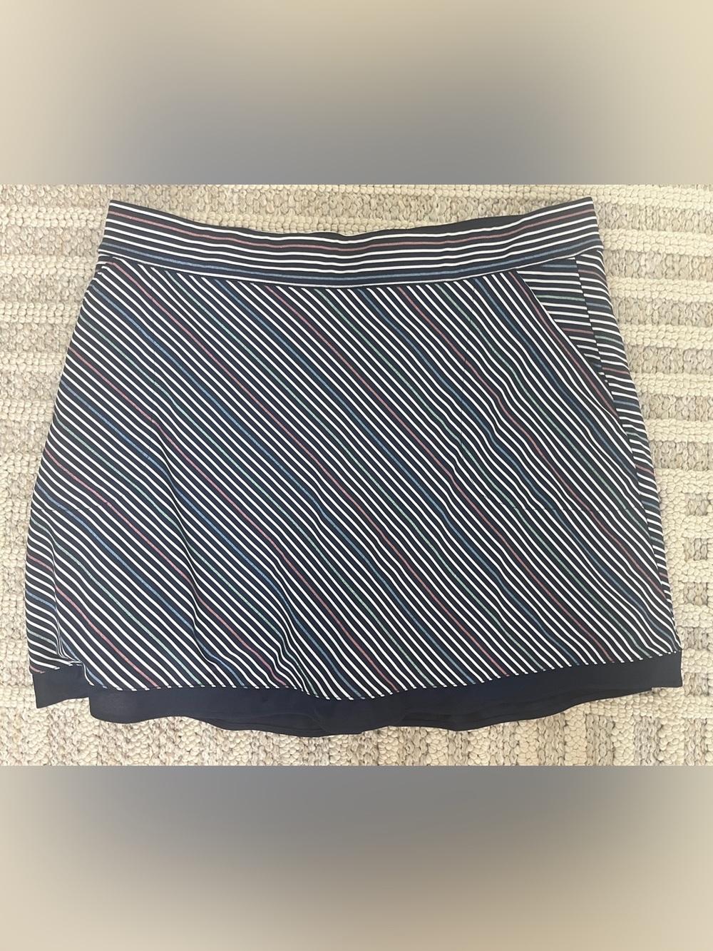 Peter Millar Navy - Stripe sparkle skorts, Size: XL